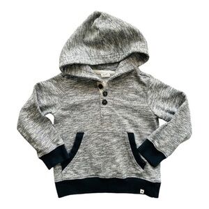 Retreat marble hoodie ribbed hem/cuff gray/navy blue kangaroo pocket Boy 5